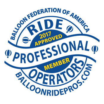Balloon ride professional operators logo
